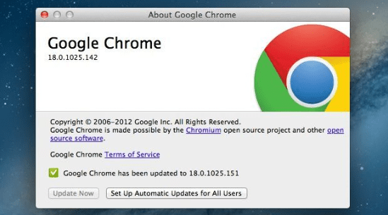 Update Chrome Software